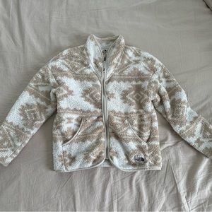 North face kids full zip fleece size large/girls 14